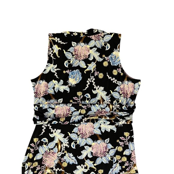 Vince Camuto Maxi Dress Womens 1X Sleeveless Floral V-Neck Pullover Used - Picture 6 of 10